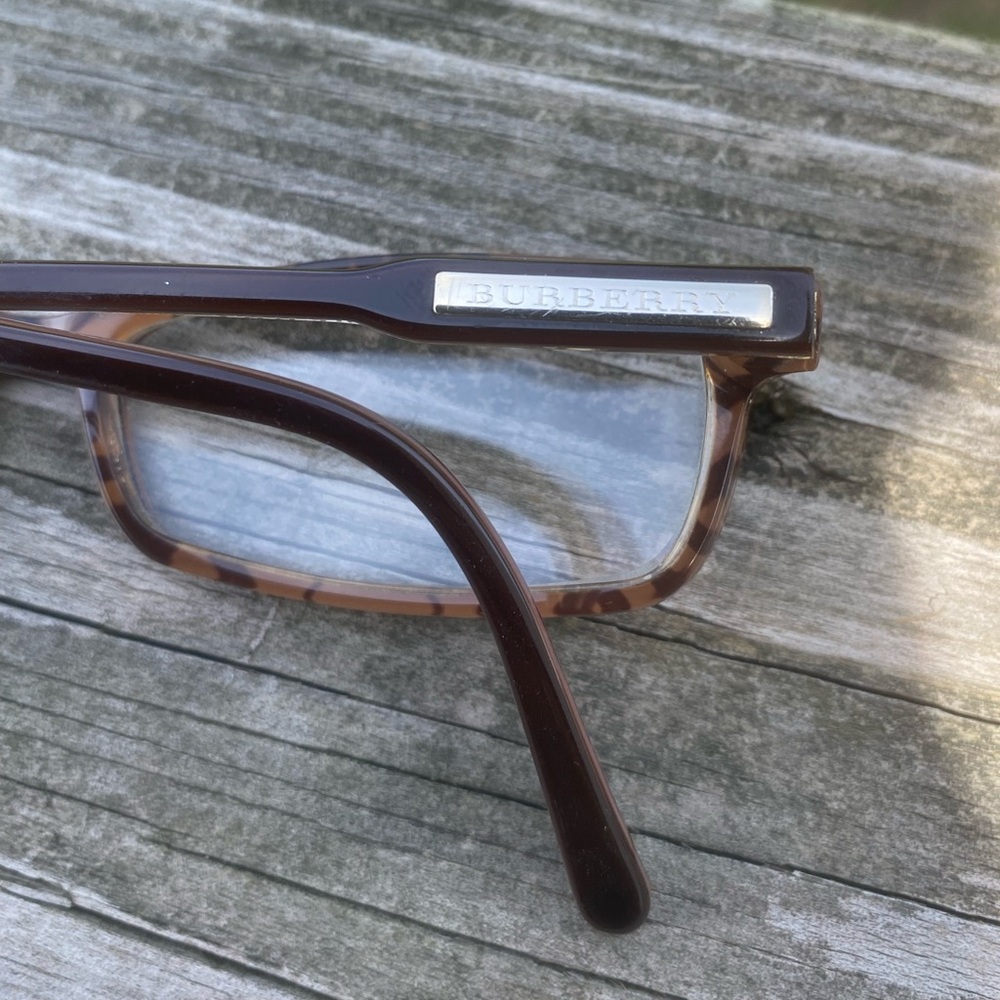 SOLD💲Burberry glasses frames Made in Italy 52[]16 140 B2004 3023 Brown Clear - Picture 15 of 16